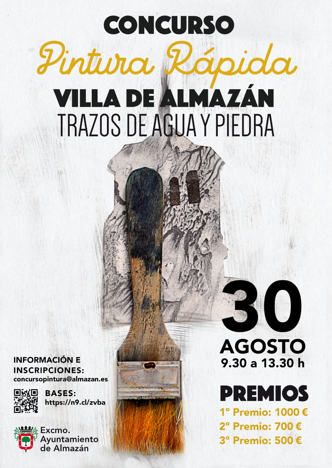 Pulsa para ampliar Cartel Concurso Pintura Rápida - Trazos de Agua y Piedra - Almazán 2019.jpeg